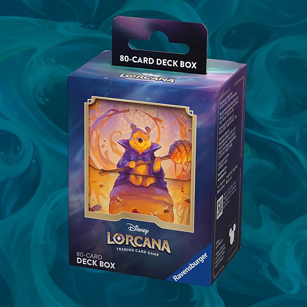Deck Box Disney Lorcana Tcg: Set   Azurite Sea: Winnie The Pooh Hunny Wizard
