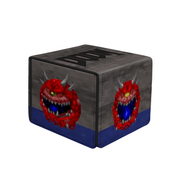 Deck Box Premium Alcove Edge Box  Leatherette : Doom Cacodemon Ultra Pro  16622