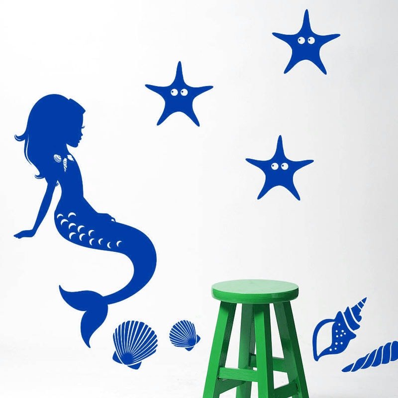 Den Lille Havfrue Wallsticker