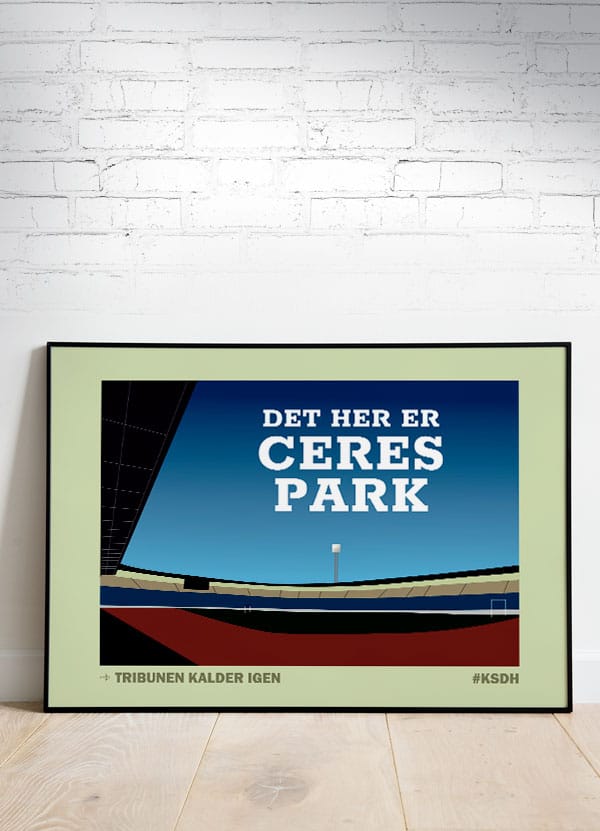Det Her Er Ceres Park Plakat Vandret 29     21 Cm  A4  Kr  199 -
