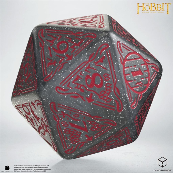 Dice 20 Sidet D20 Terning The Hobbit Tcg: Jumbo Dice Lunaris Spindown -workshop