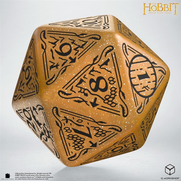 Dice 20 Sidet D20 Terning The Hobbit Tcg : Jumbo Dice Solaris Spindown -workshop
