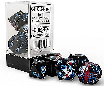 Dice Terninges 195 166     Terninger Brush Dark Side With Blue