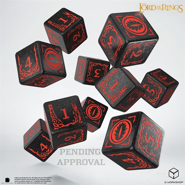 Dice Terninges 195 166 10 Terninger Sidet D6 The Lord Of The Rings: Mordor