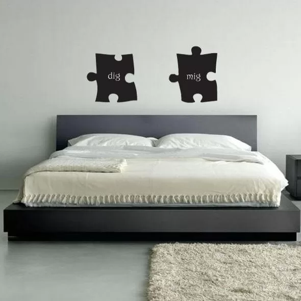 Dig   Mig Puslebrikker Wallsticker