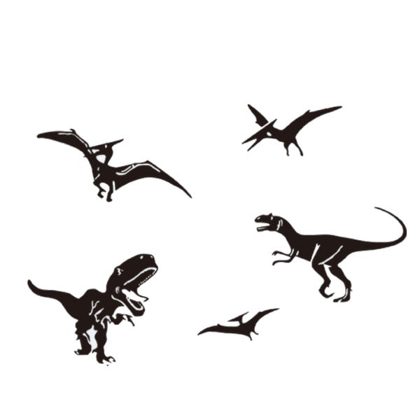 Dinosaurus Wallsticker Med   Forskellige Dinosaur Fra Urtiden
