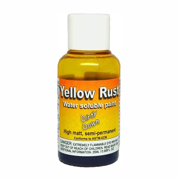 Dirty Down Water Soluble Paint: Yellow Rust Effect 25ml