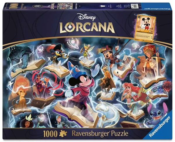 Disney Lorcana: Glimmers Of The Realm: Steel Jigsaw Puzzle  1000 Pieces