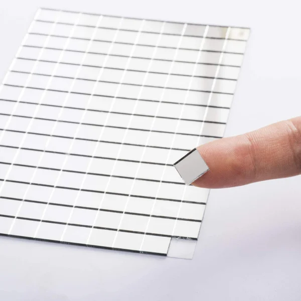 Diy Spejlvæg  Selvklæbende Mosaikfliser   ægte Glas  Mål: 10x15cm