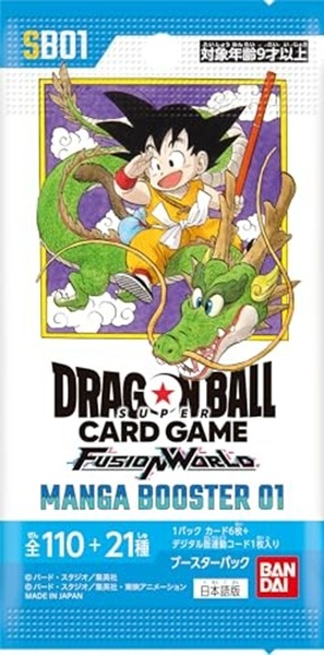 Dragon Ball Super: Japansk Japanese Fusion World Tcg: Booster Pack Sb01: Manga Booster 01