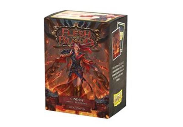 Dragon Shield Deck Protectors Matte Art Sleeves: Flesh And Blood The Hunted: Cindra  Dracai Of Retribution 100 Lommer Dragonshield Sleeves  At-16146