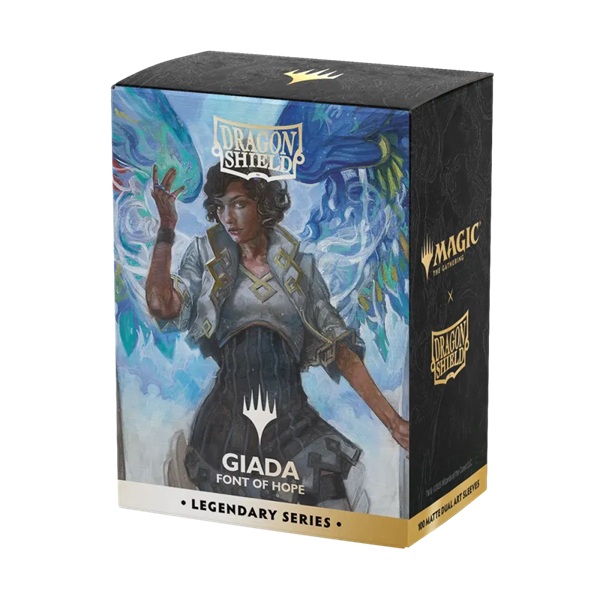 Dragon Shield Deck Protectors Matte Dual Art Sleeves: Magic: The Gathering Legendary Series: Giada Font Of Hope 100 Lommer Dragonshield Sleeves At-16540