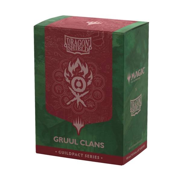 Dragon Shield Deck Protectors Matte Dual Art Sleeves: Magic: The Gathering: The Guildpact Series Gruul Clans 100 Lommer Dragonshield Sleeves At-16511