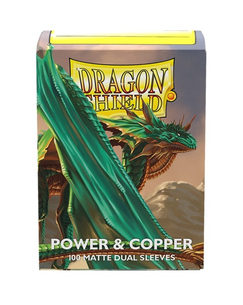 Dragon Shield Deck Protectors Matte Dual Sleeves: Power Copper 100 Lommer Dragonshield Sleeves At-15068
