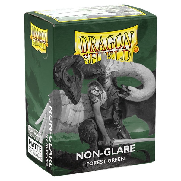 Dragon Shield Deck Protectors Matte Non-glare: Forest Green 100 Lommer Dragonshield Sleeves  At-11825