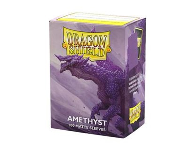 Dragon Shield Deck Protectors Matte Sleeves: Amethyst 100 Lommer Dragonshield Sleeves  At-11060