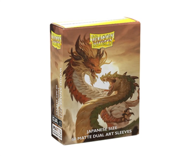 Dragon Shield Small Japanese Size Deck Protectors Matte Dual Art: Wood Snake 2025 60 Lommer Dragonshield Sleeves  At-12616