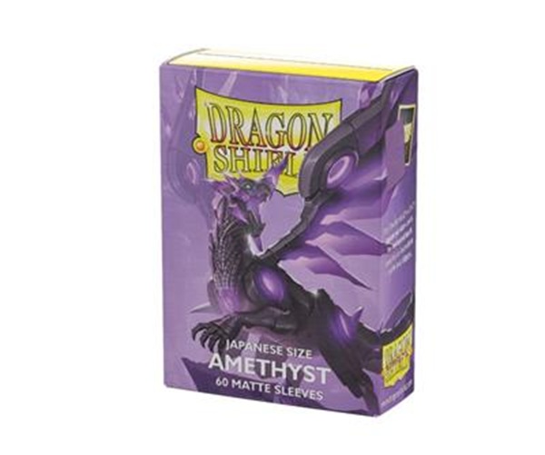 Dragon Shield Small Japanese Size Deck Protectors Matte Sleeves: Amethyst 60 Lommer Dragonshield Sleeves  At-11160