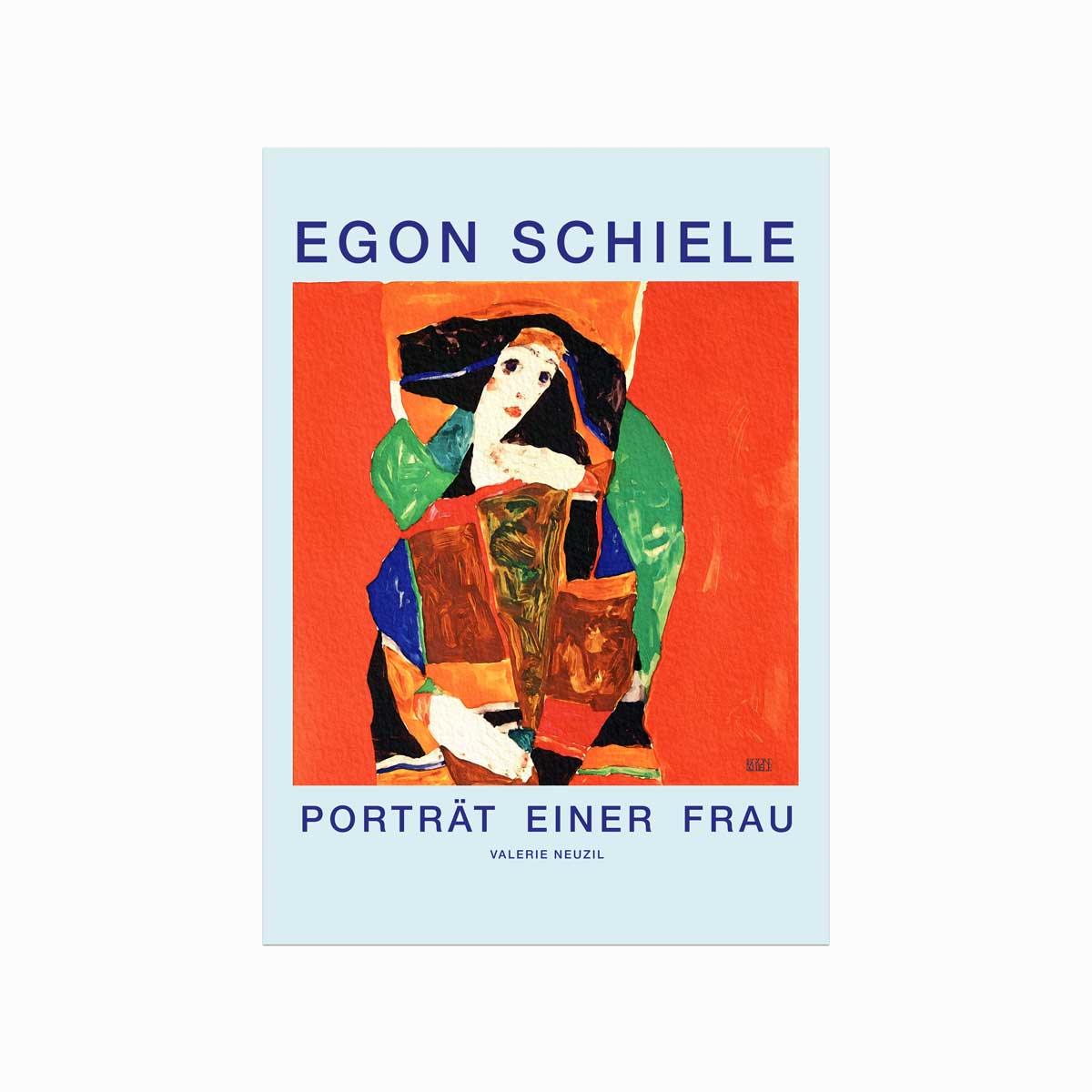 Egon Schiele  Porträt Einer Frau