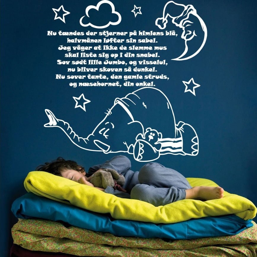 Elefantens Vuggevise Wallsticker