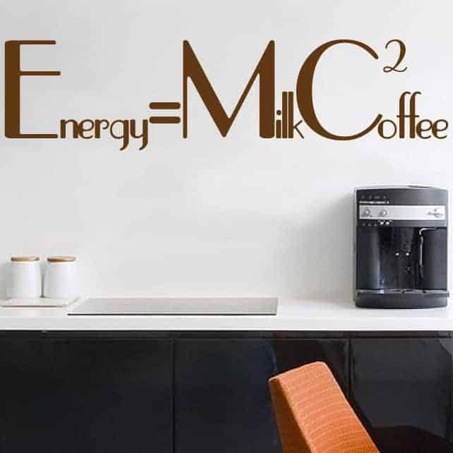 Energy   Milk Coffe Wallsticker