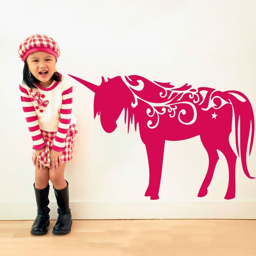 Enhjørning Wallsticker
