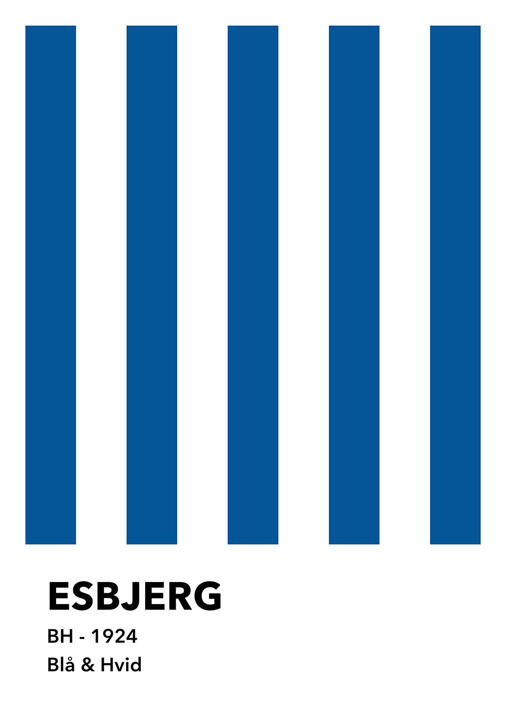 Esbjerg Blå   Hvid Af Olé Olé
