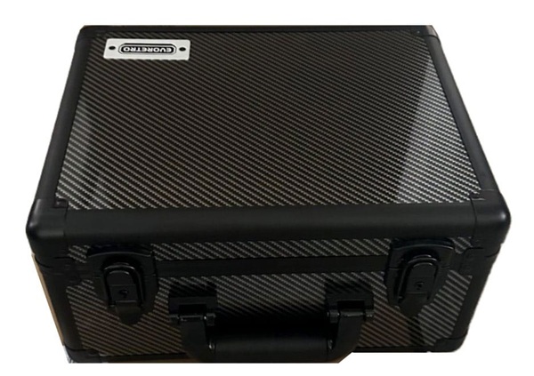Evoretro Trading Card Suitcase: Small Silver Gray
