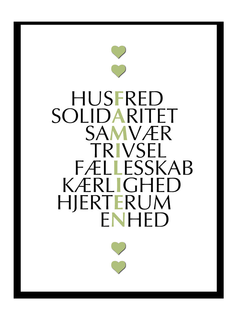 Familien Plakat