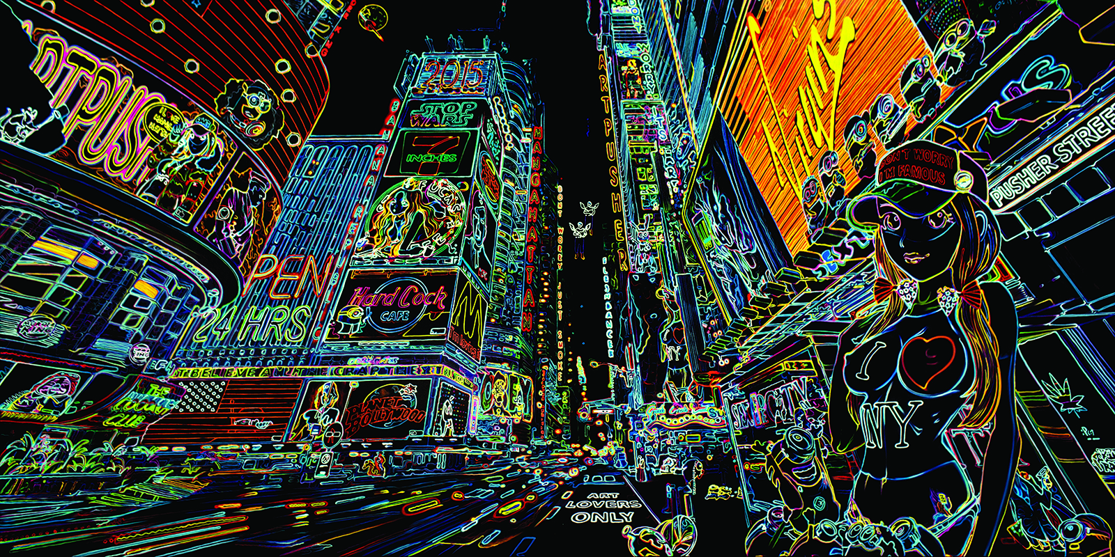 Famous Neon Af Artpusher