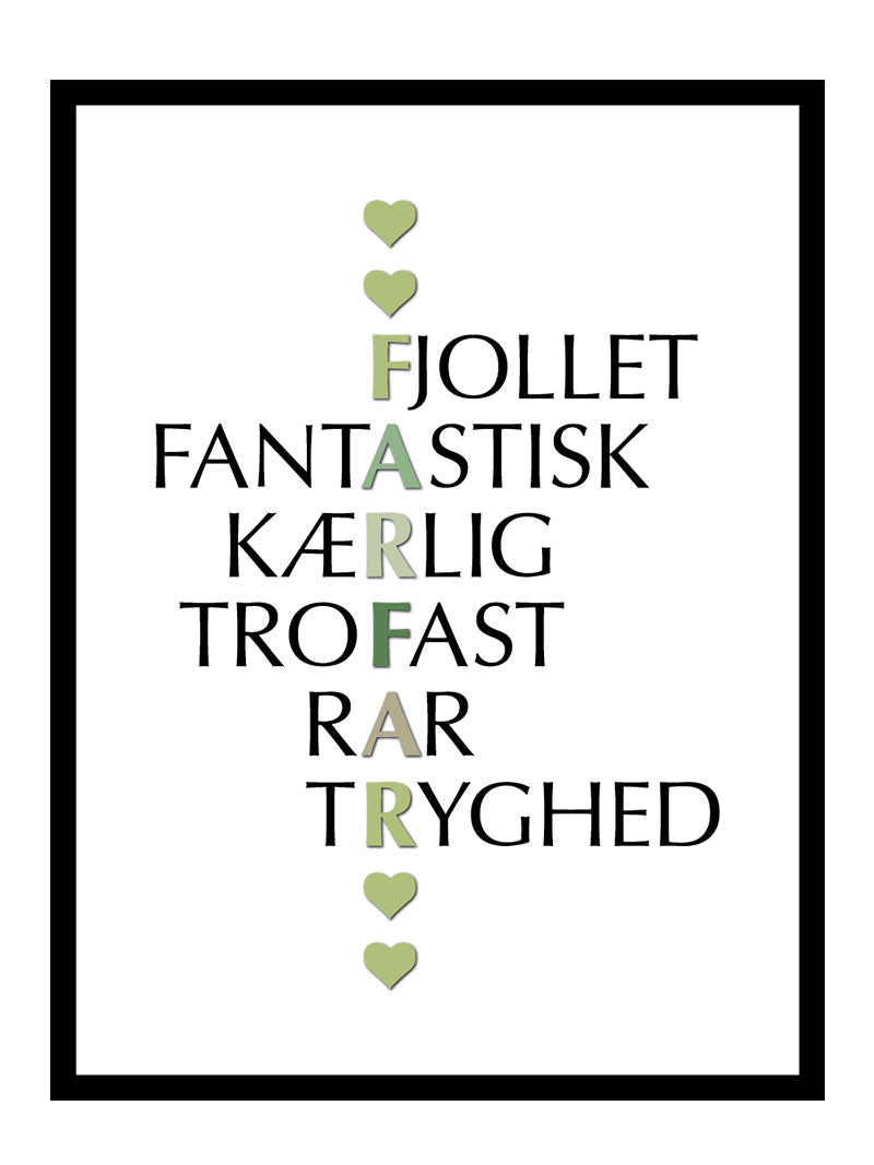 Farfar Citater Plakat