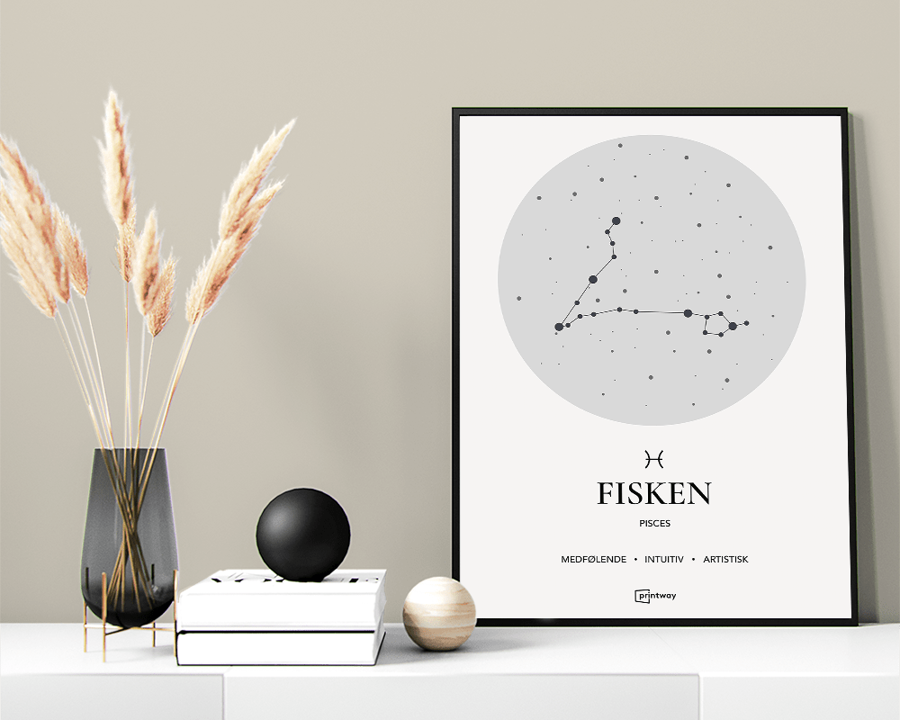 Fisken Stjernetegn Plakat