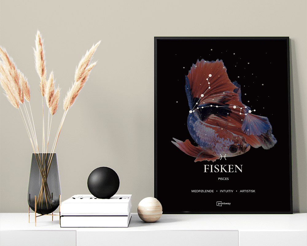 Fisken Stjernetegn Plakat