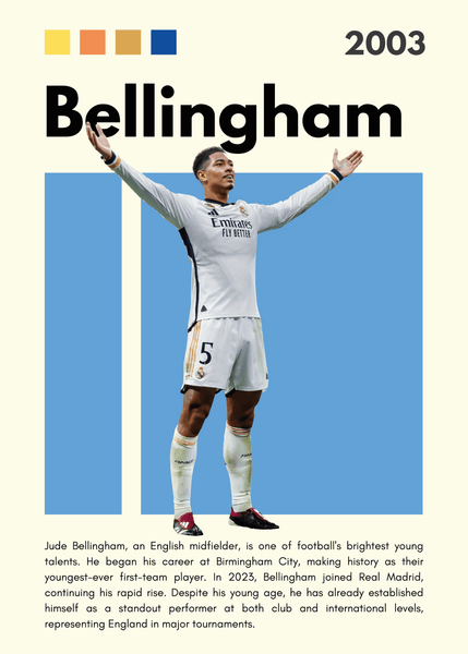Fodbold Plakat 17 Bellingham