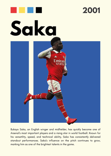 Fodbold Plakat 10 Saka