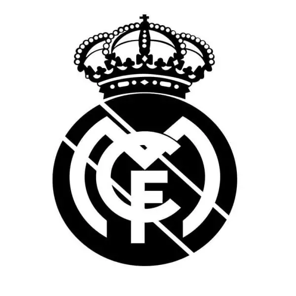 Fodbold Wallsticker  Stort Real Madrid Logo  57x83cm