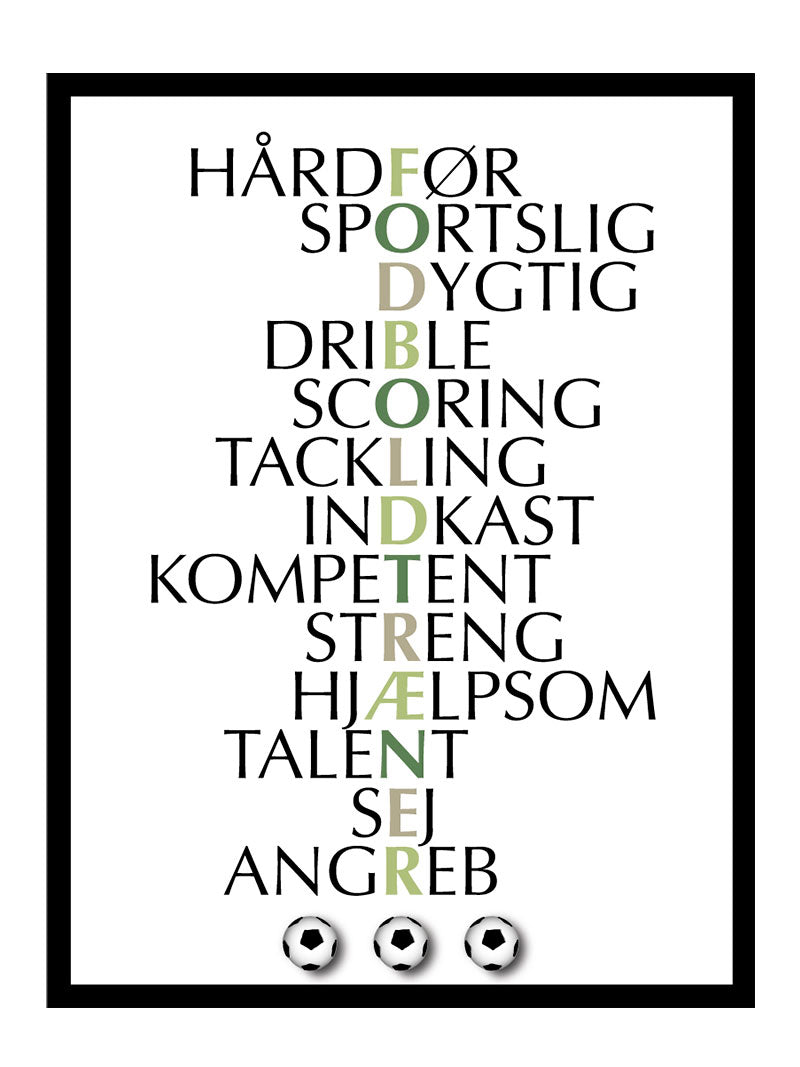 Fodboldtræner Plakat