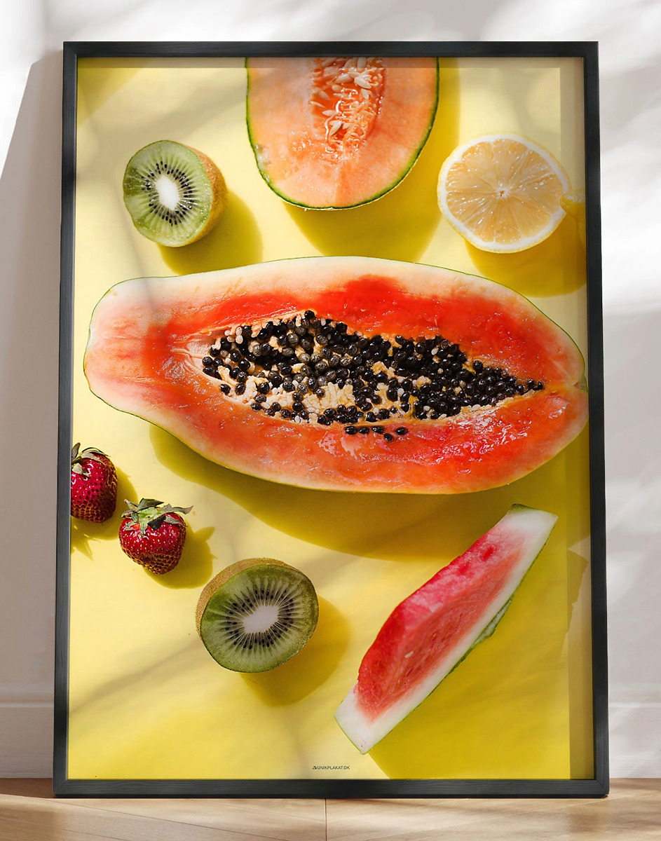 For The Love Of Fruits Fotoplakat Med Frugt