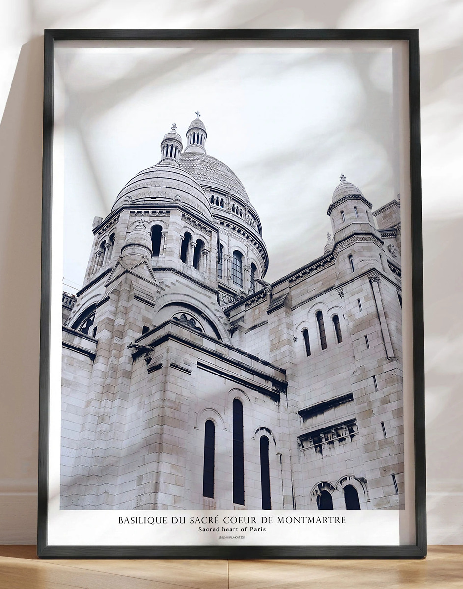 Fotoplakat Sacré-coeur-kirken   Paris