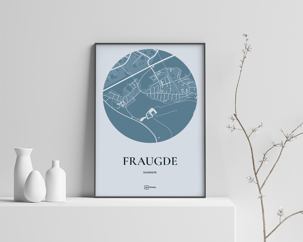 Fraugde Plakaten Havblå