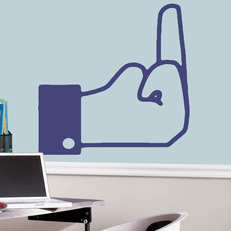 Fu Finger Wallsticker