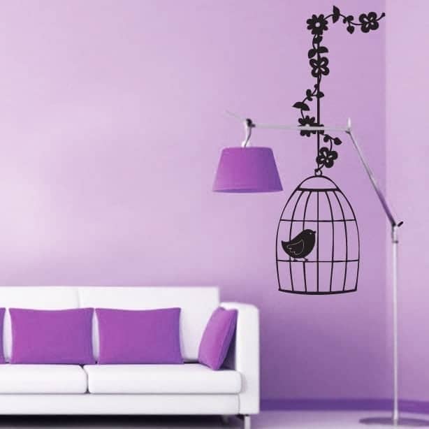 Fugl Bur Wallsticker