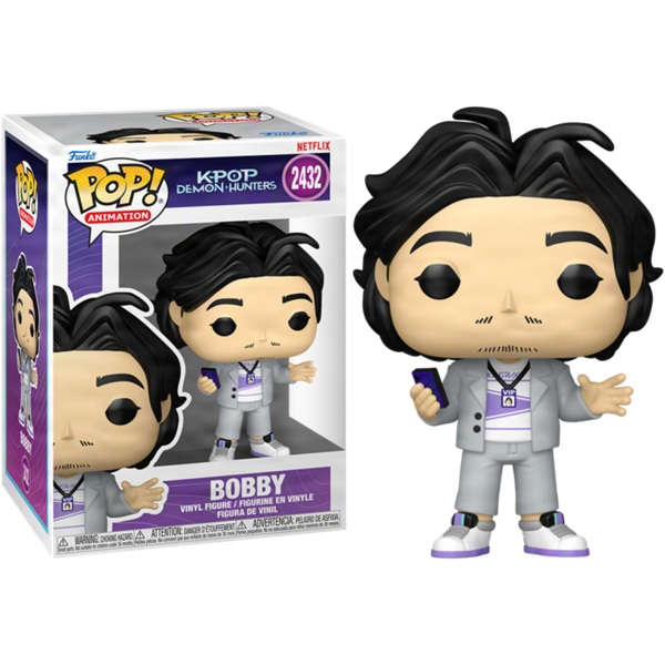 Funko Pop: Kpop Demon Hunters Bobby 2432 Animation Vinyl Figure 9cm