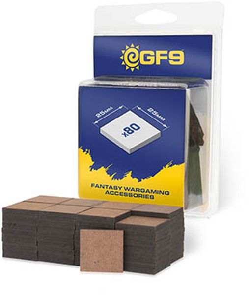 Galeforce    Gf9  Mdf Bases Square 25x25mm   80 Gfm201