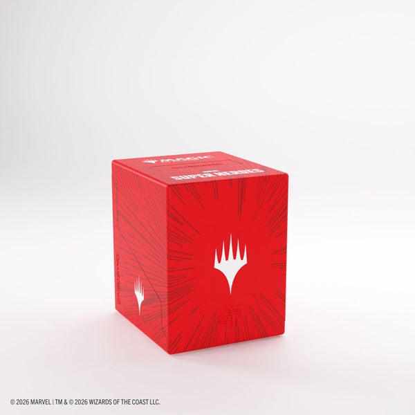 Gamegenic Deck Box: Magic: The Gathering Marvel Super Heroes Bastion 100 Comic Burst Red