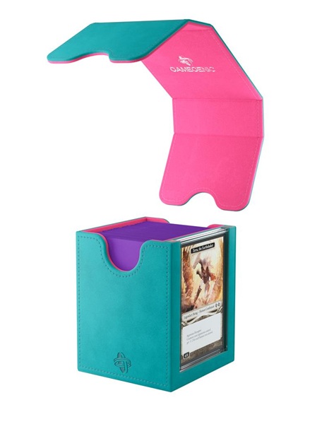 Gamegenic Deck Box: Squire Plus 100    Exclusive  Teal Pink