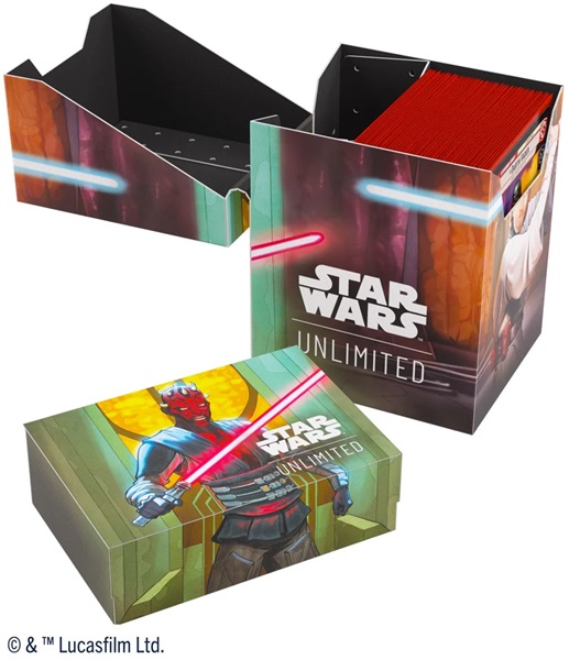 Gamegenic Deck Box: Star Wars: Twilight Of The Republic Unlimited Soft Crate Kenobi   Maul
