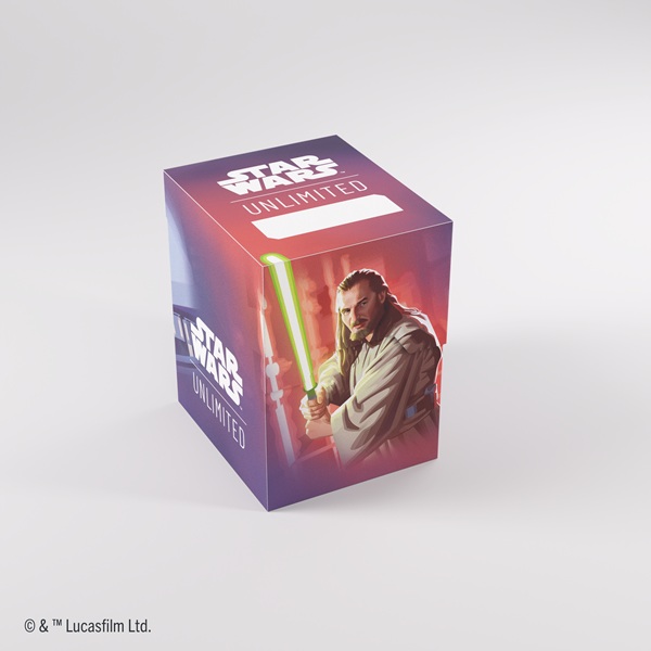 Gamegenic Deck Box: Star Wars: Unlimited Legends Of The Force Soft Crate Qui-gon Jinn