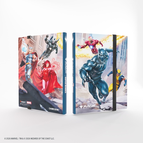 Gamegenic Mappe: Magic: The Gathering Marvel Super Heroes Casual Album 18-pocket Holder 360 Kort Marvel Super Heroes
