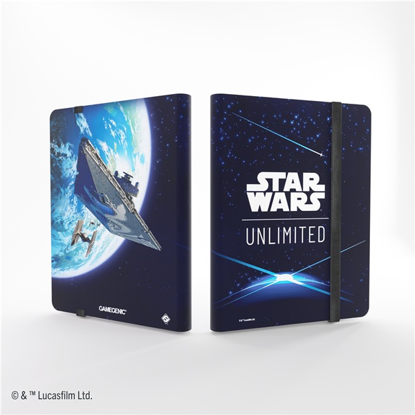 Gamegenic Mappe: Star Wars: Jump To Lightspeed Album 18-pocket  Holder 360 Kort  Card Back Blue